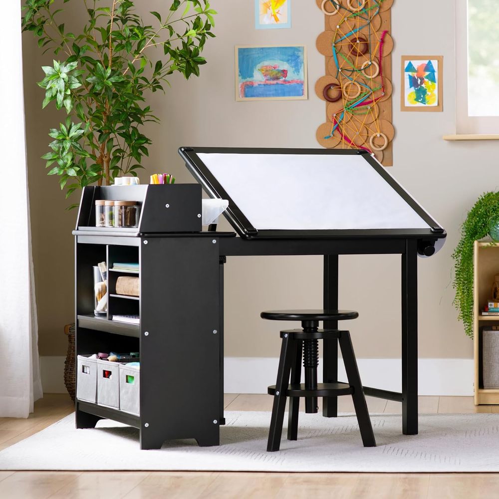 Art & Craft Qatar - 3-in-1 Children's Art Table and Stool