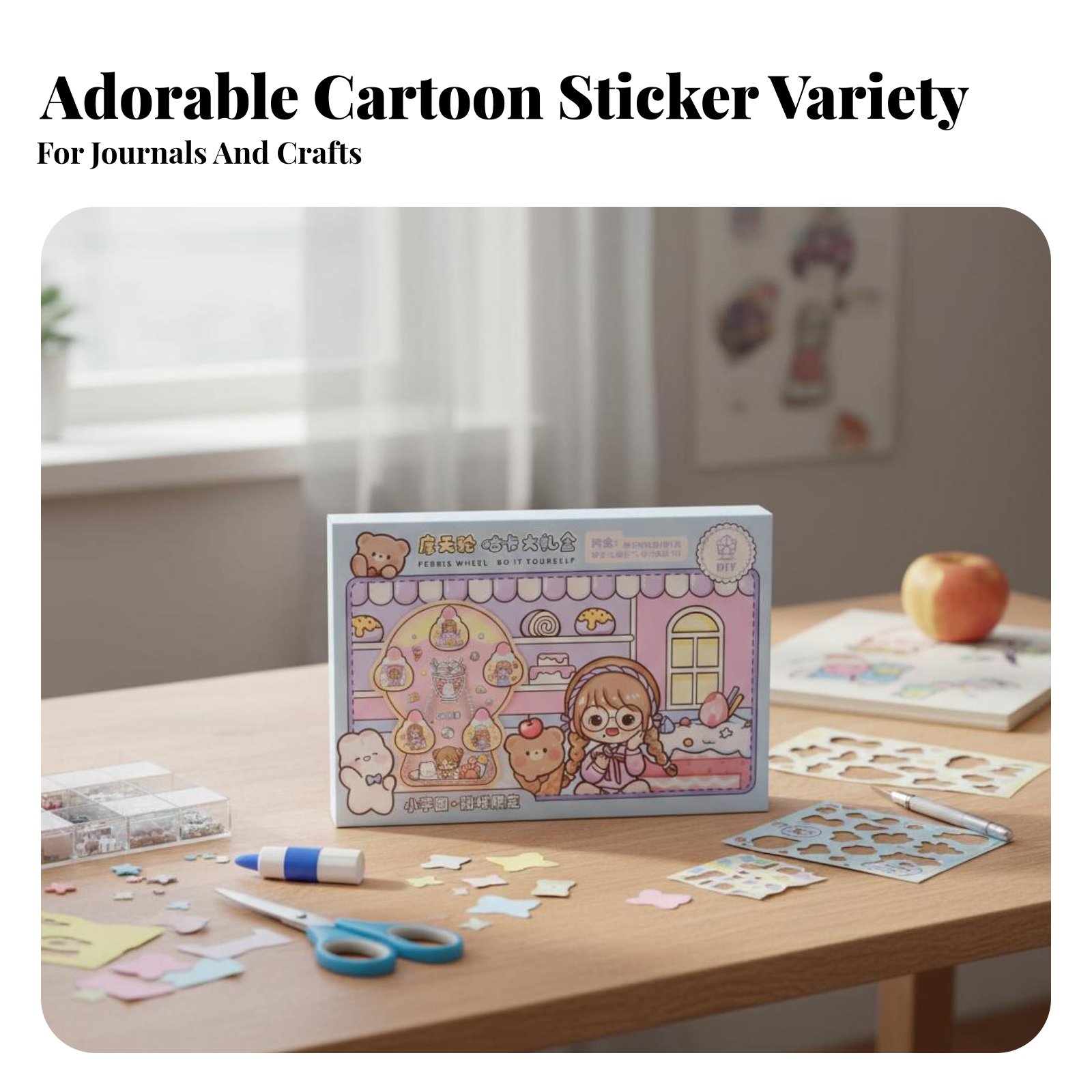 Art Craft With Paper - Amusement Wheel Wheel Guka Display Set