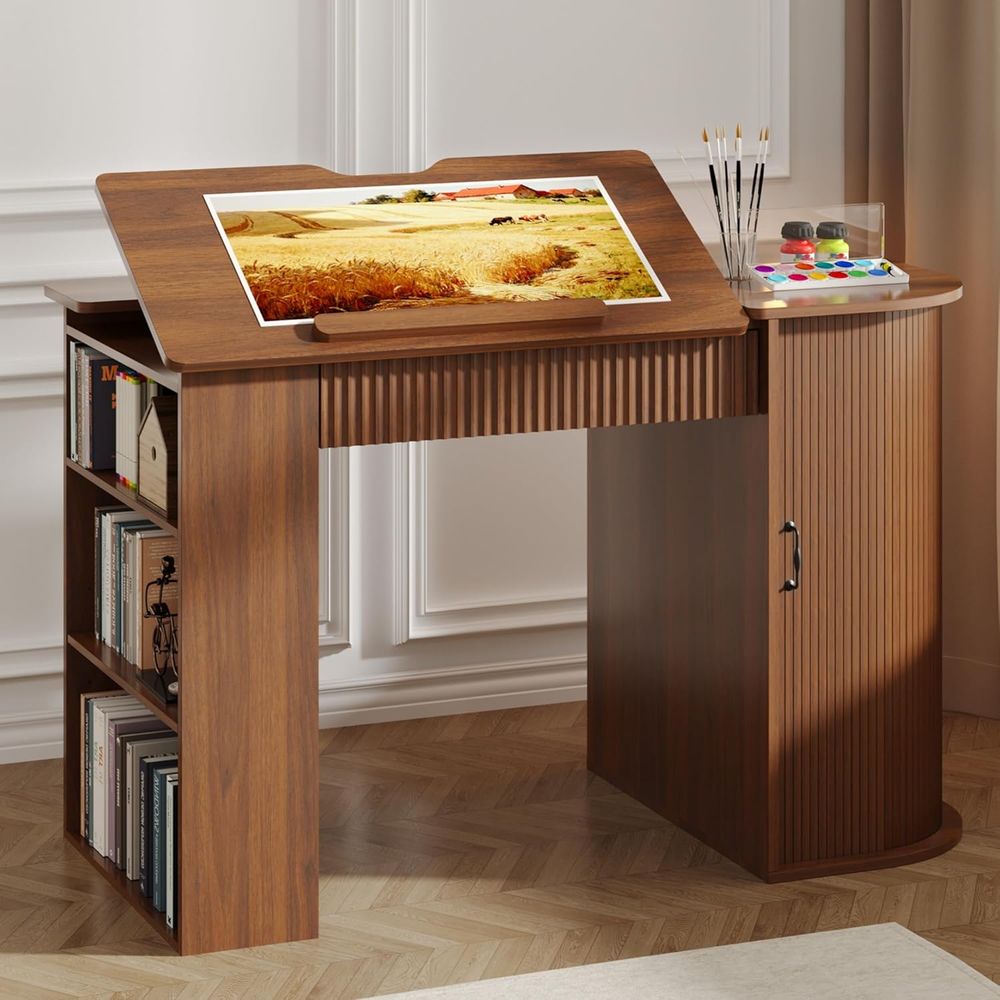 Art & Craft Qatar - Storage Cabinet Desk with Shelves for