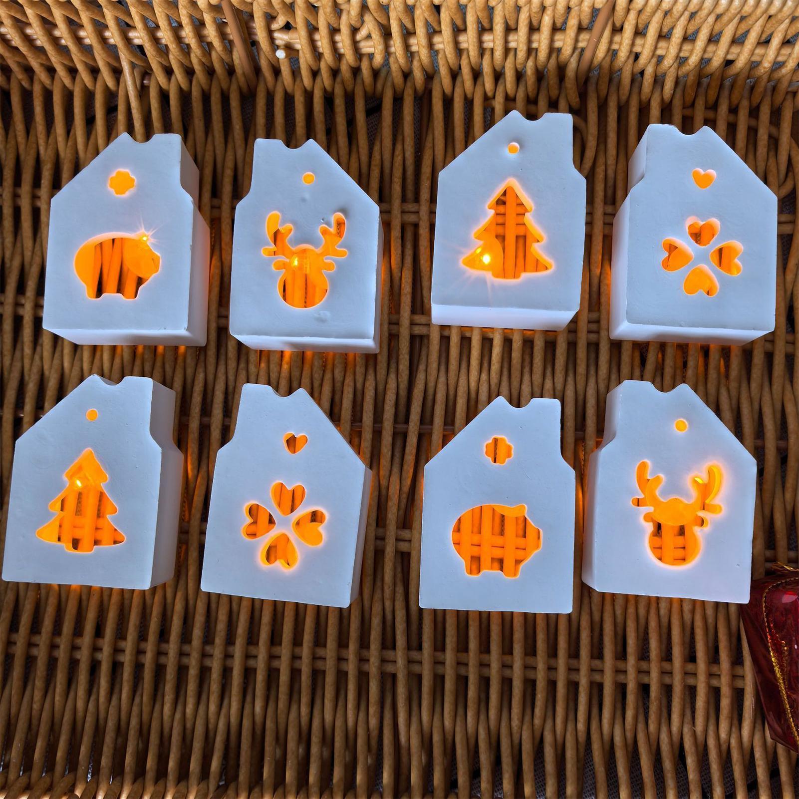 Art Craft Party - House Silicone Mold 4-Cavity Christmas Mould