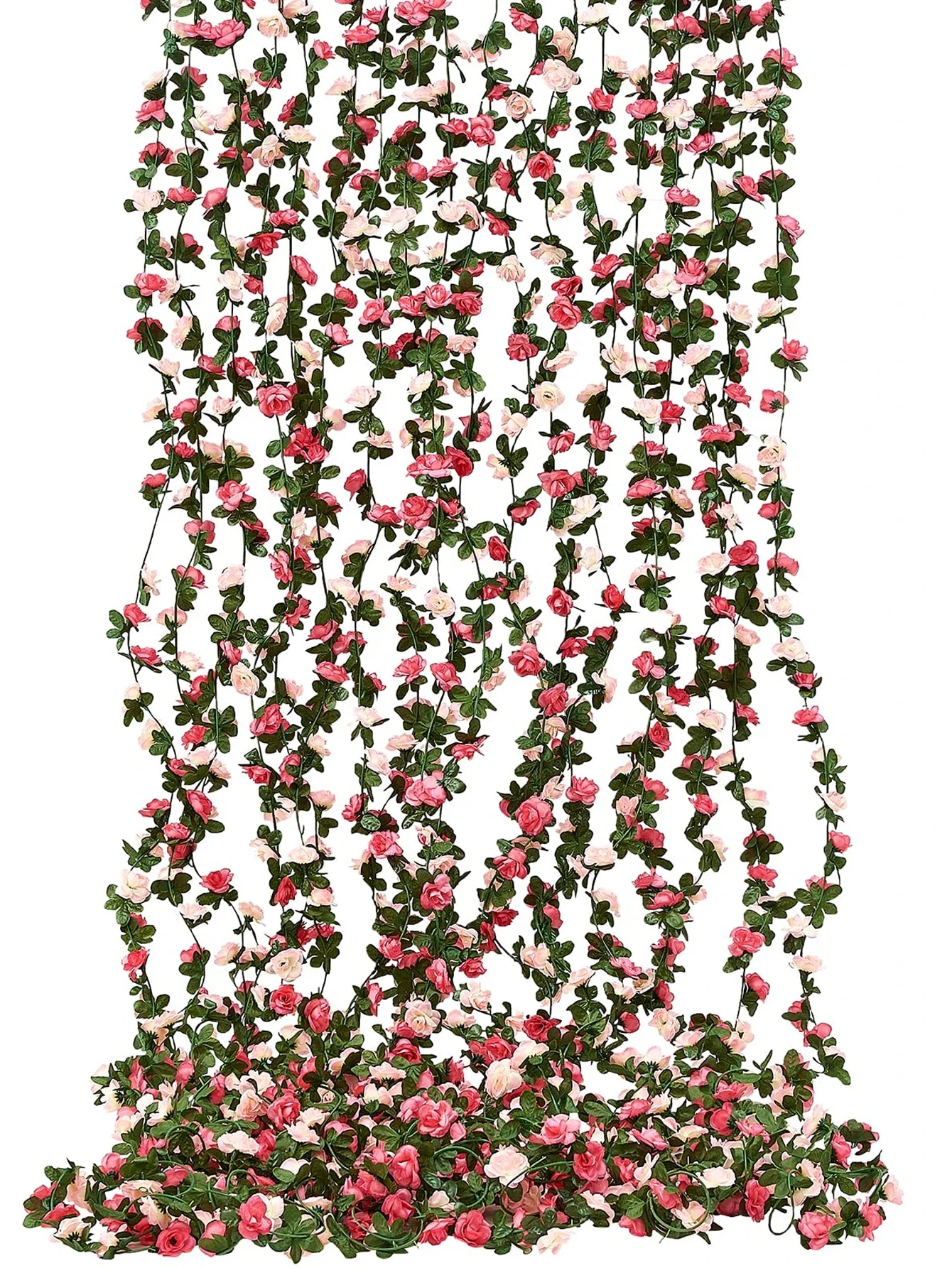 Art Craft Rose - 8.2 FT Artificial Flower Plants 45