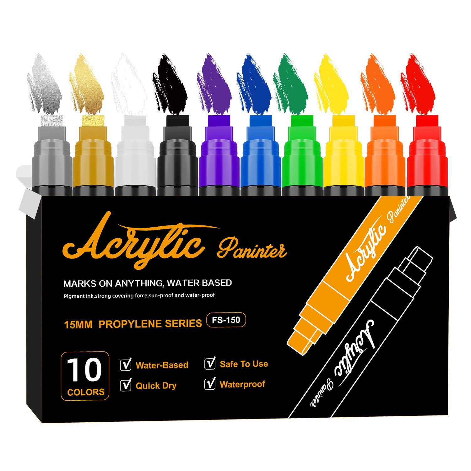 10 Colors Jumbo Markers 15mm J – Art Craft Jumbo Bewertung und Preis