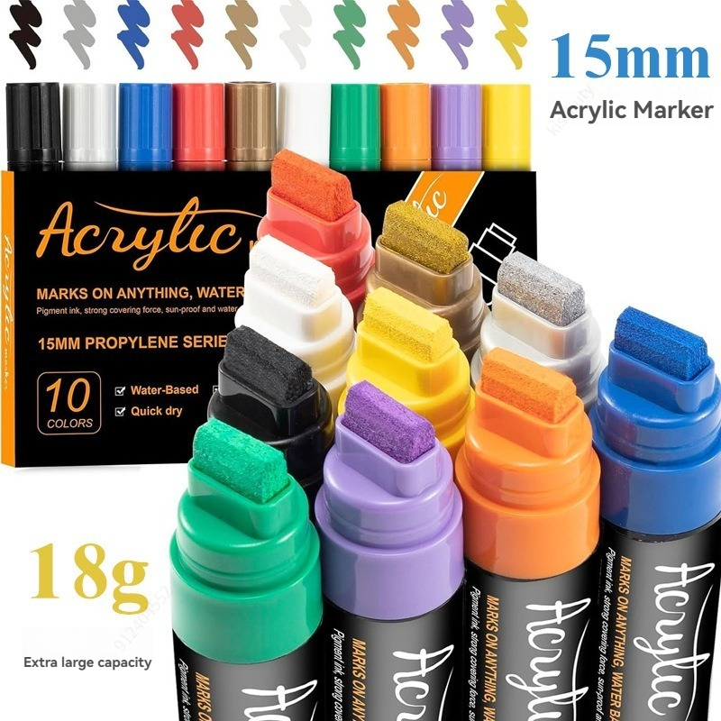 10 Colors Jumbo Markers 15mm J – Art Craft Jumbo Bewertung und Preis