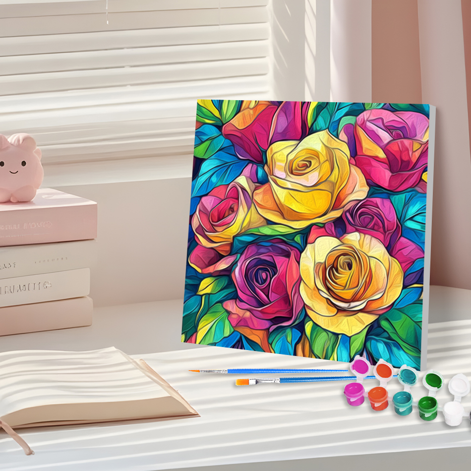1pc frameless Oil Painting By  – Art Craft Rose Bewertung und Preis