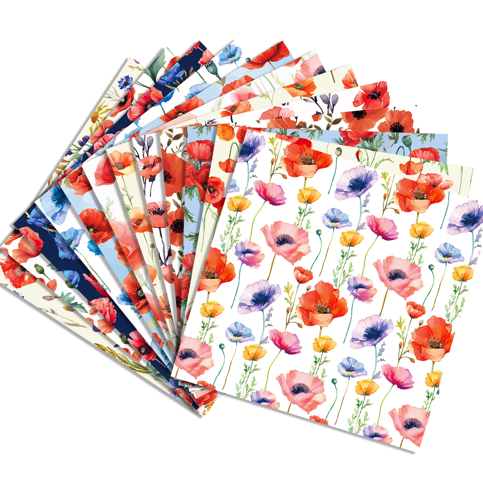 24pcs 30*30cm Poppy Red Flower – Art Craft With Paper Bewertung und Preis