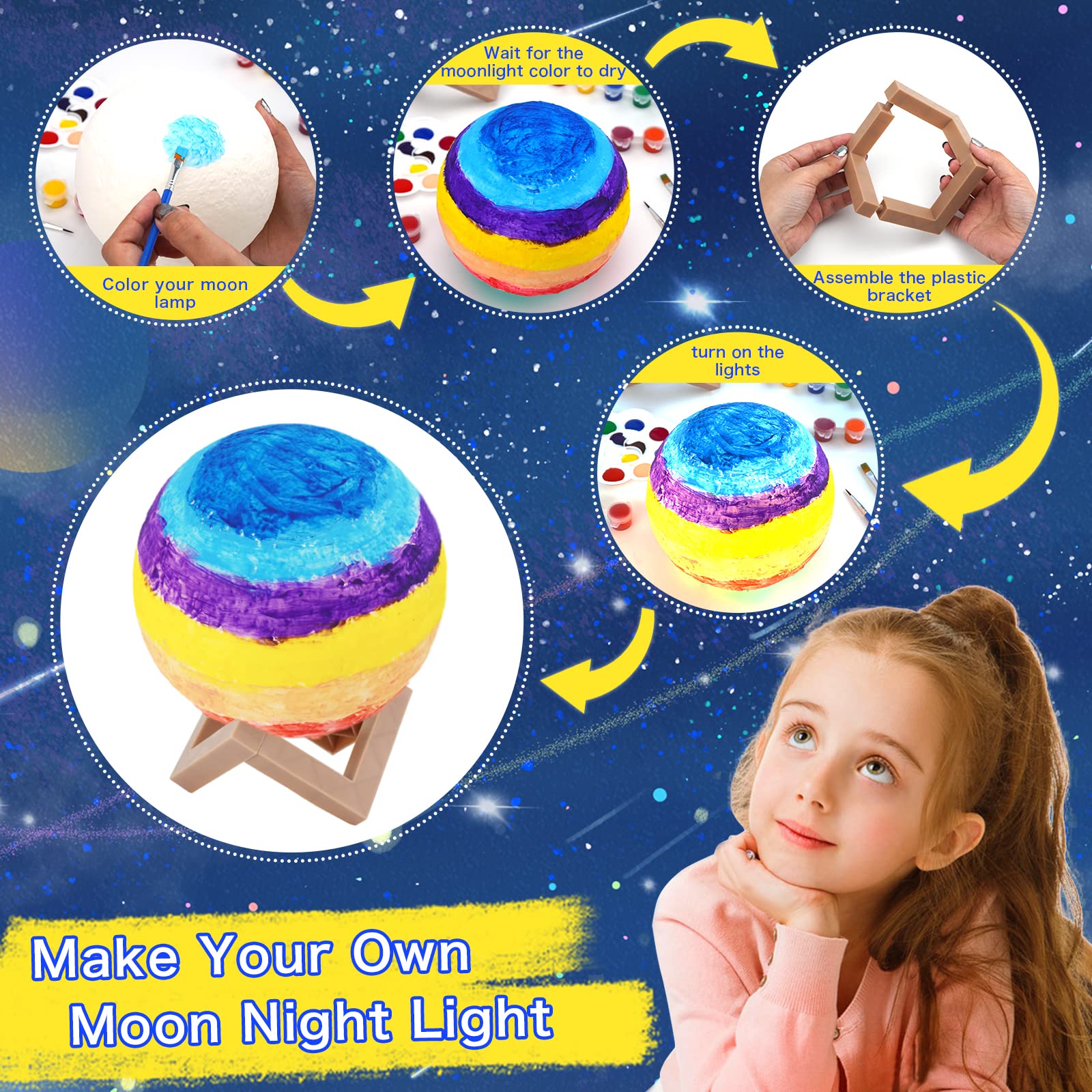 Paint Your Own Moon Lamp Kit C – Art Craft Night Bewertung und Preis