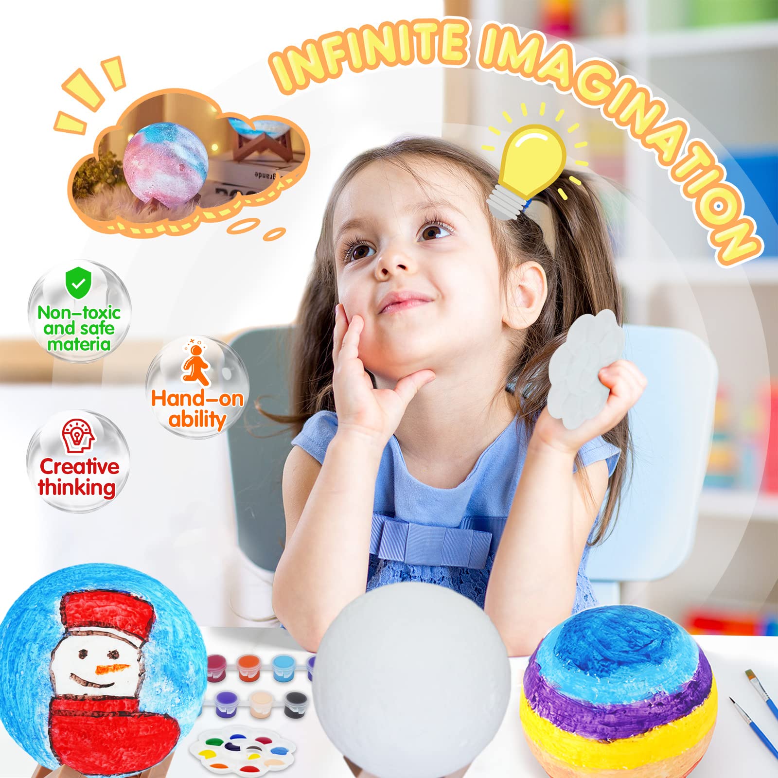Paint Your Own Moon Lamp Kit C – Art Craft Night Bewertung und Preis