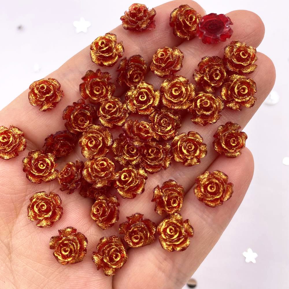50Pcs 10mm AB Resin Glitter  R – Art Craft Rose Bewertung und Preis