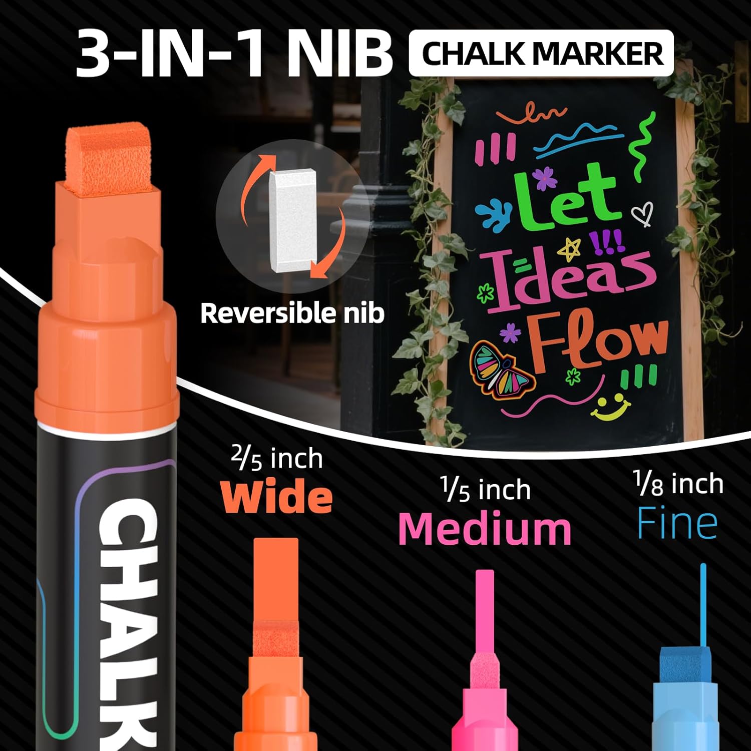 12 Colors Liquid Chalk Markers – Art Craft Jumbo Bewertung und Preis