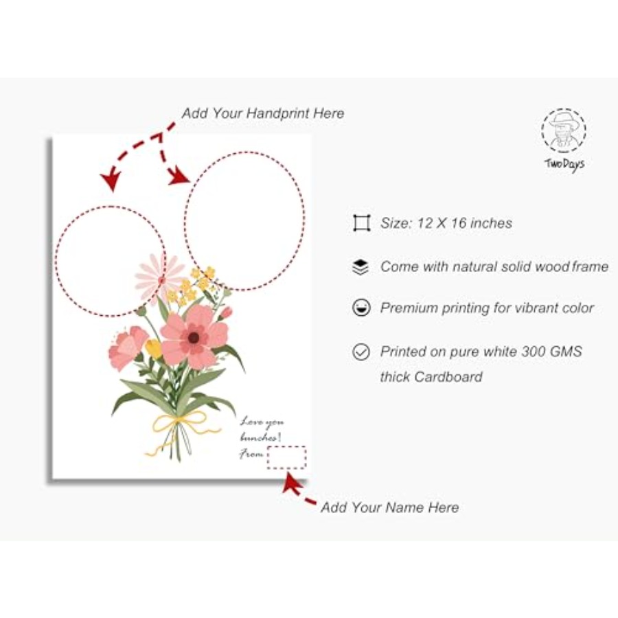 Flower Bouquet Handprint Art C – Art & Craft Qatar Bewertung und Preis