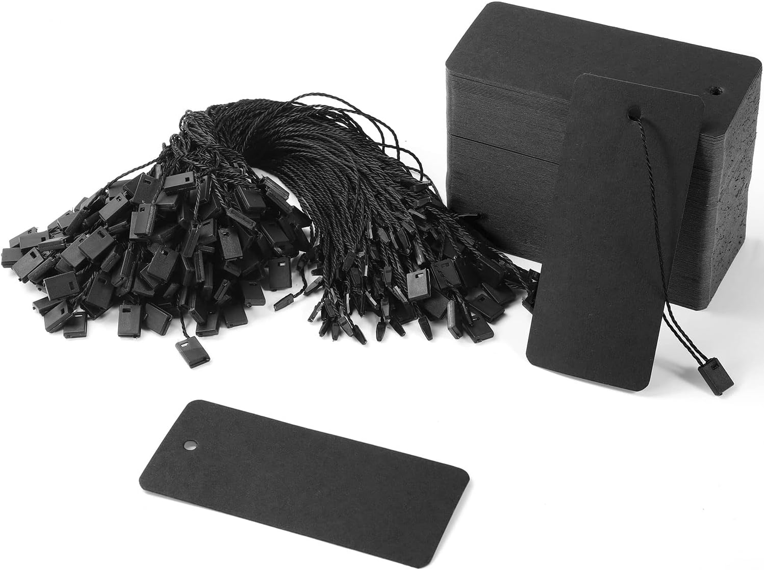 200 Black Paper Clothing Tags  – Art Craft With Paper Bewertung und Preis