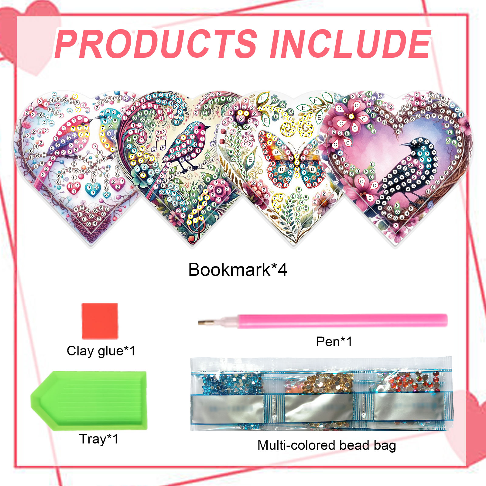 4PCS Diamond Painting Heart Sh – Art Craft Kit Bewertung und Preis