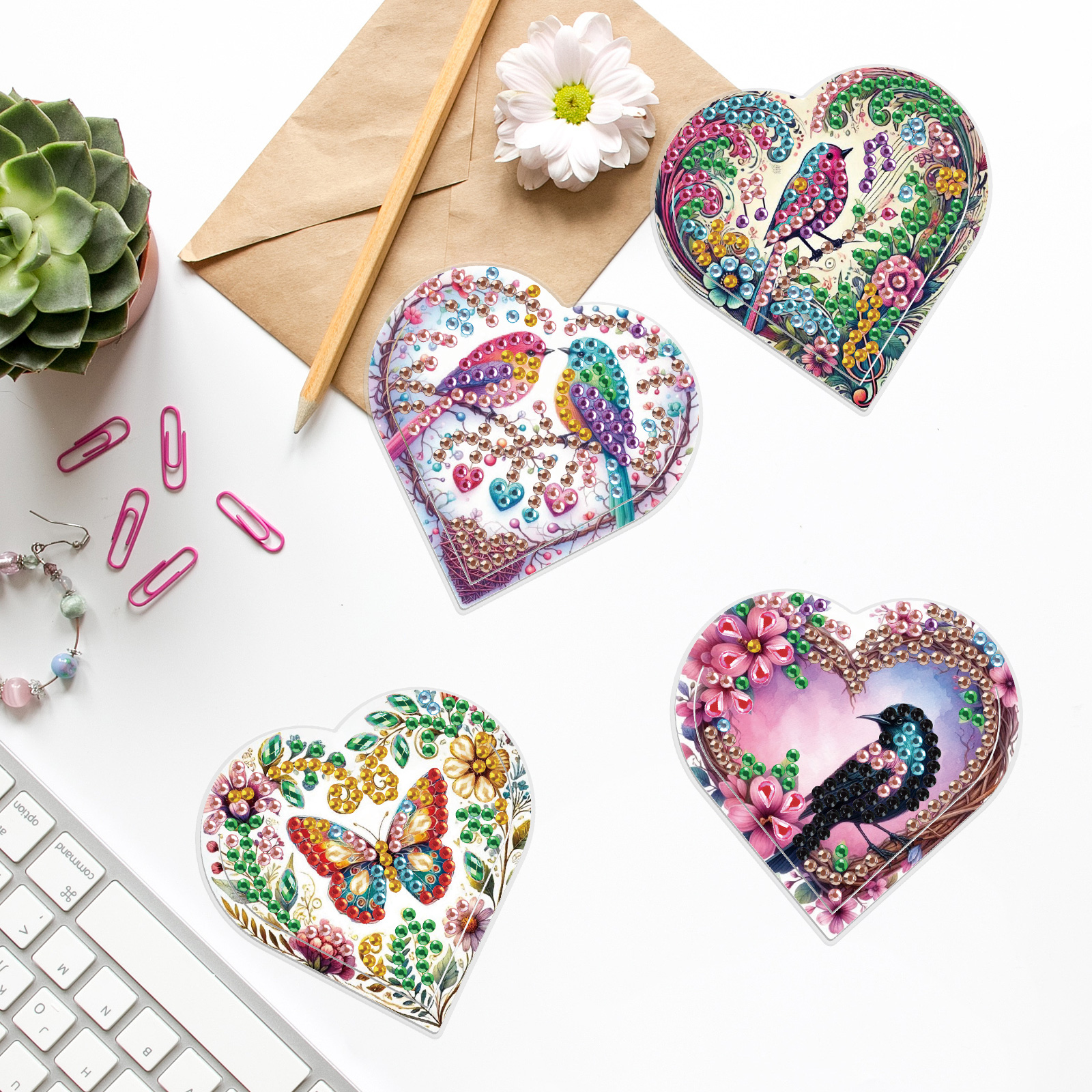 4PCS Diamond Painting Heart Sh – Art Craft Kit Bewertung und Preis