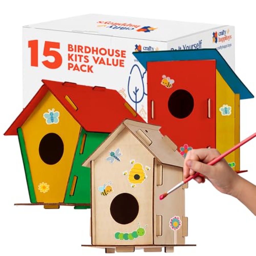 Kit - Unfinished Wood Bird Hou – Art Craft Kit Bewertung und Preis