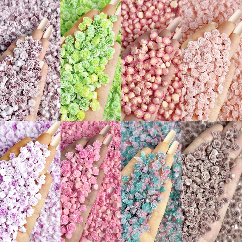 50pcs Random Mixed Resin Rose  – Art Craft Rose Bewertung und Preis