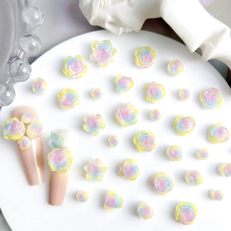 50pcs Random Mixed Resin Rose  – Art Craft Rose Bewertung und Preis