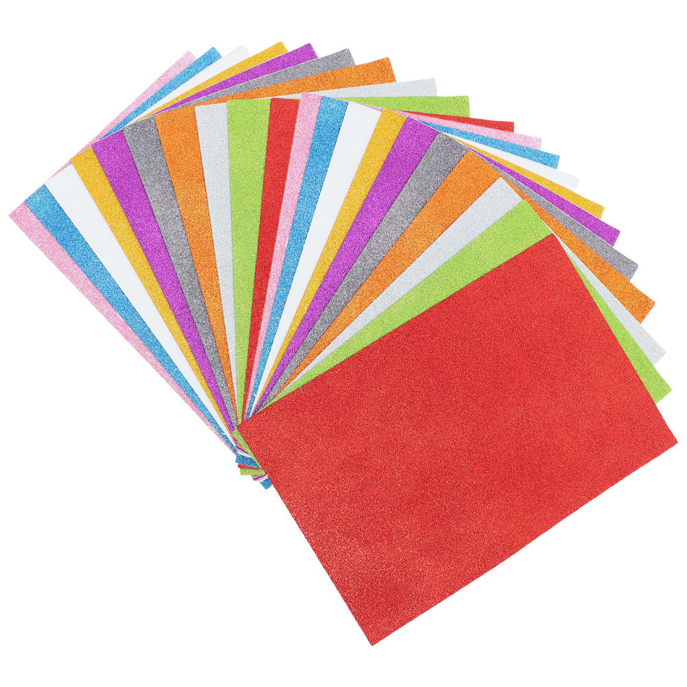 20 Sheets Colorful Glitter Spo – Art Craft With Paper Bewertung und Preis