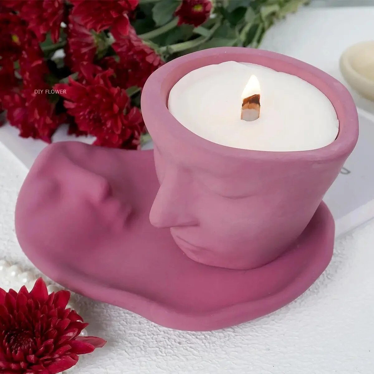 Abstract Face Jar Tray Silicon – Art Craft Cup Bewertung und Preis