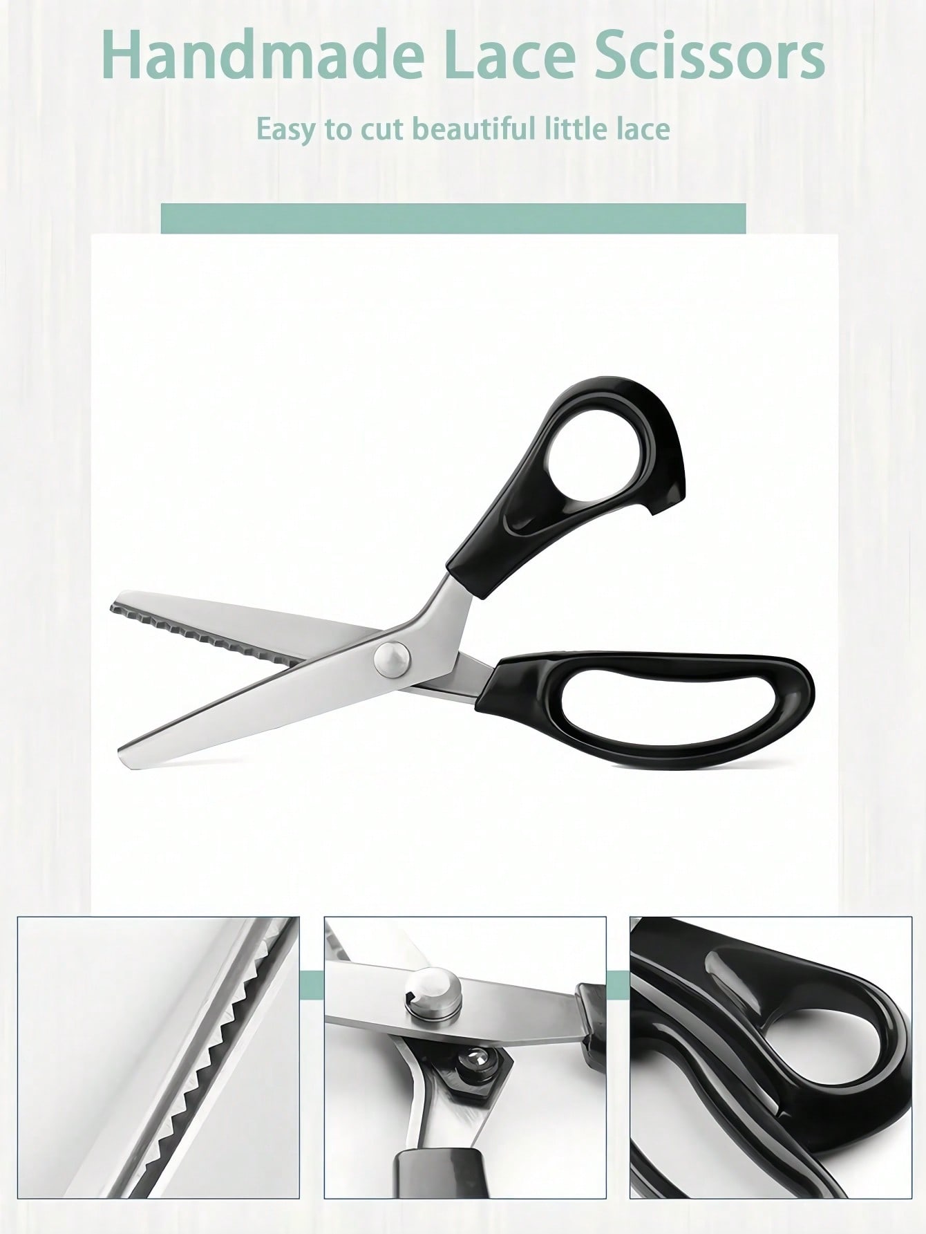 1PC Professional Black Stainle – Art And Craft Zig Zag Scissors Bewertung und Preis
