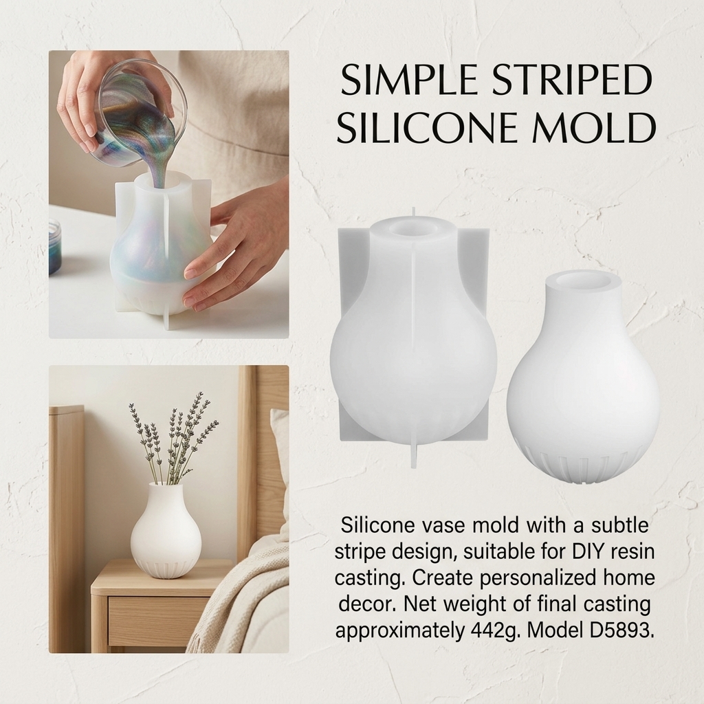 Silicone Vase Mold with Stripe – Art Craft Party Bewertung und Preis