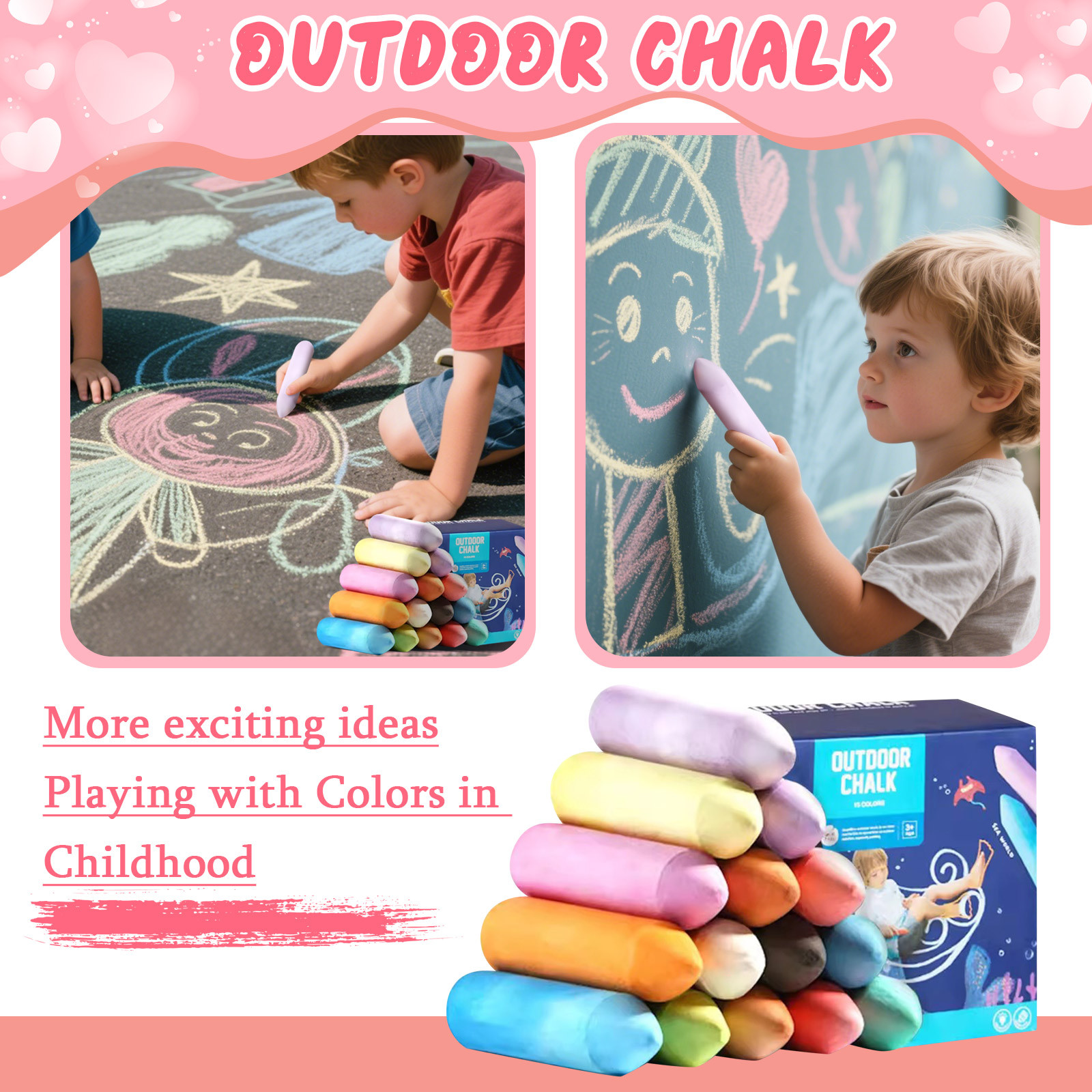 Washable Jumbo Sidewalk Colors – Art Craft Jumbo Bewertung und Preis