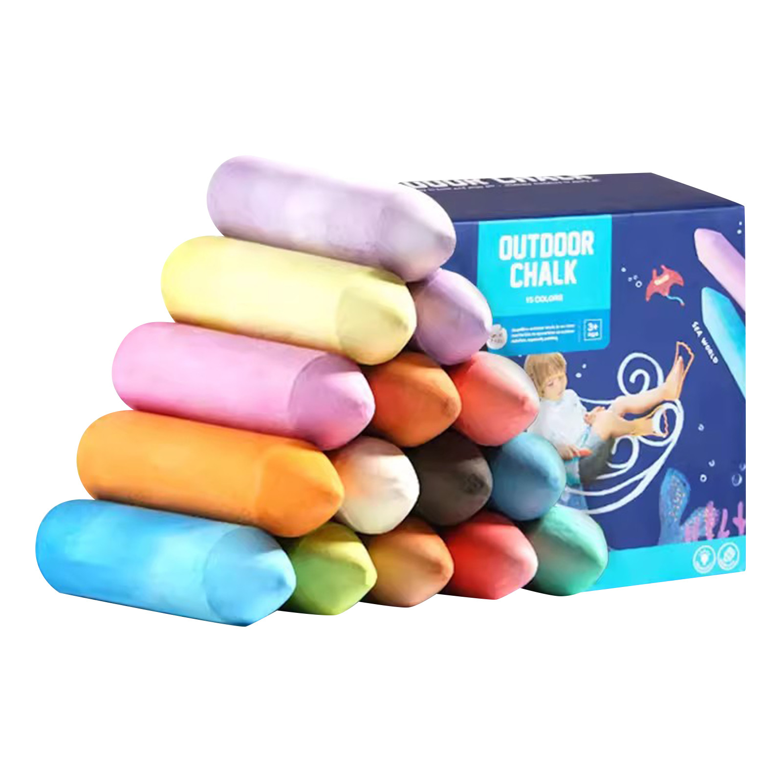 Washable Jumbo Sidewalk Colors – Art Craft Jumbo Bewertung und Preis