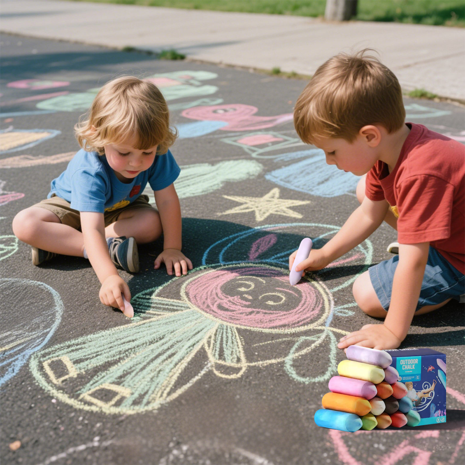 Washable Jumbo Sidewalk Colors – Art Craft Jumbo Bewertung und Preis