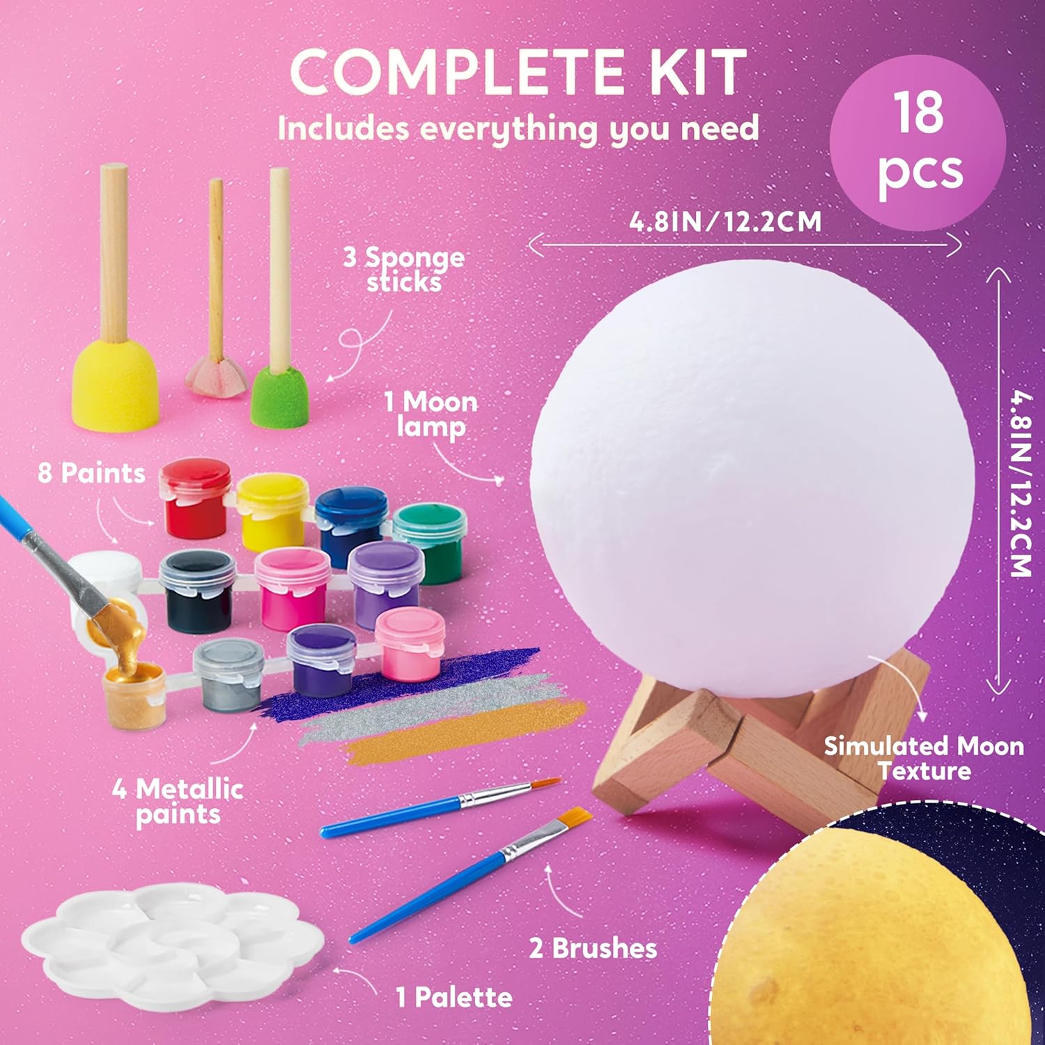 JOYFY DIY 3D Moon Night Light  – Art Craft Night Bewertung und Preis