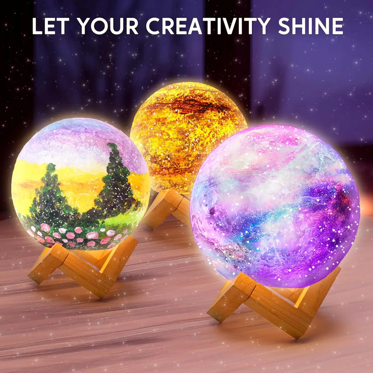 JOYFY DIY 3D Moon Night Light  – Art Craft Night Bewertung und Preis
