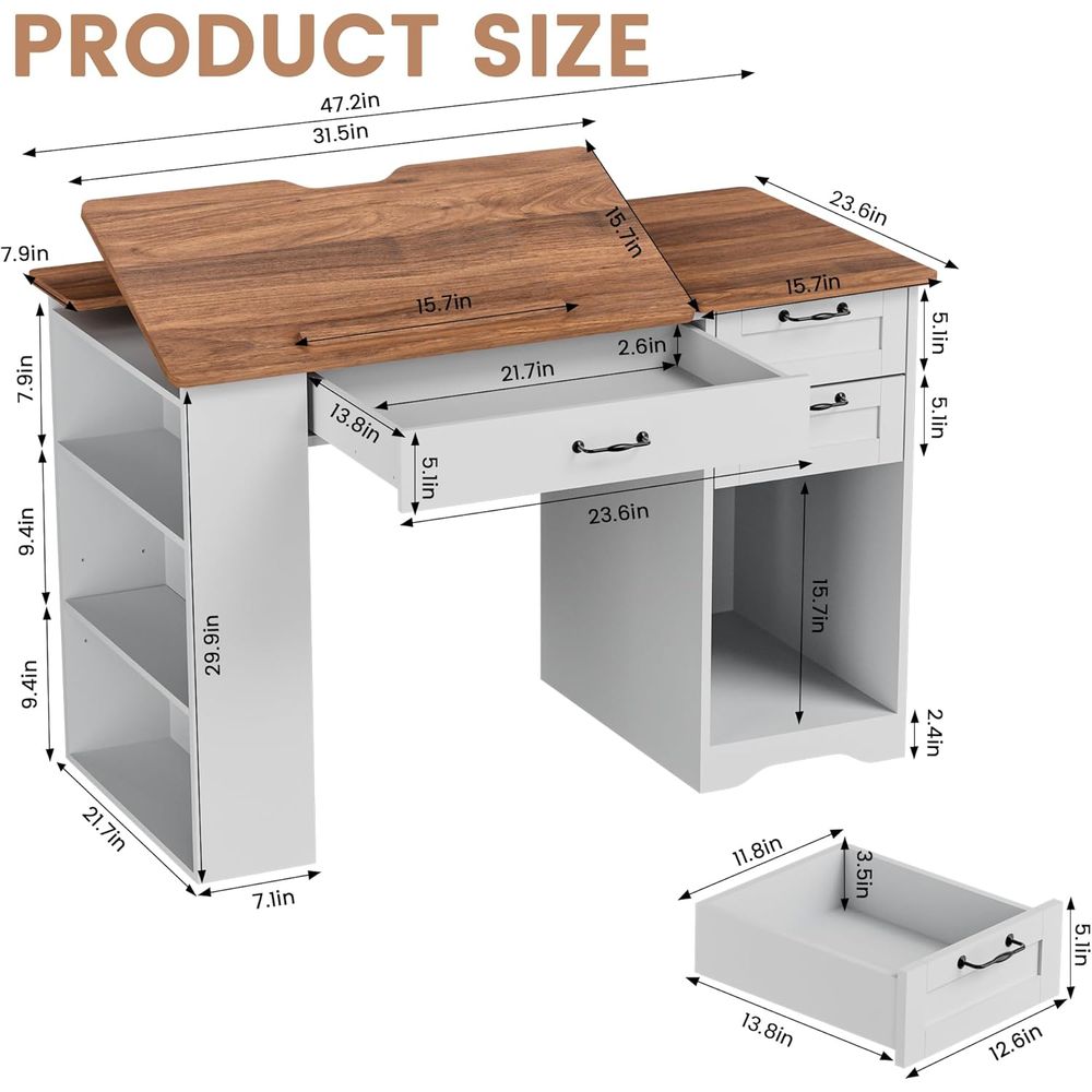Adjustable Desk with Storage a – Art & Craft Qatar Bewertung und Preis
