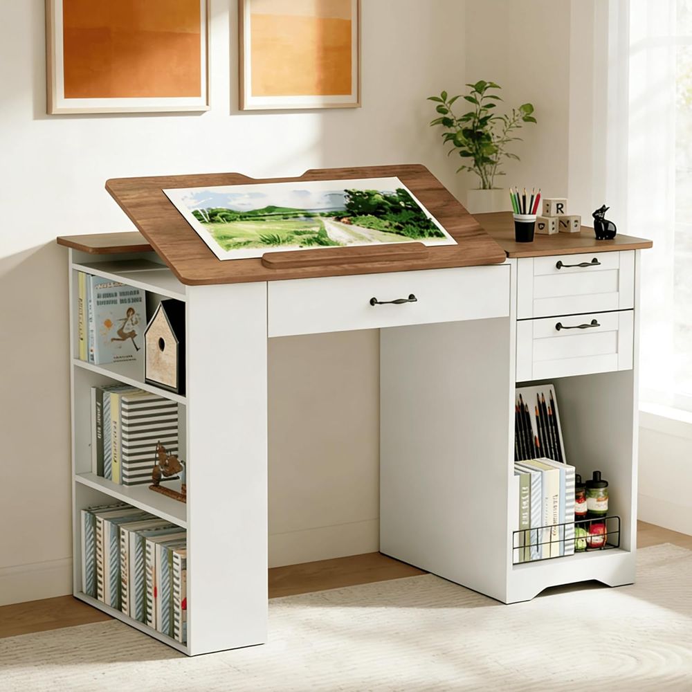 Adjustable Desk with Storage a – Art & Craft Qatar Bewertung und Preis