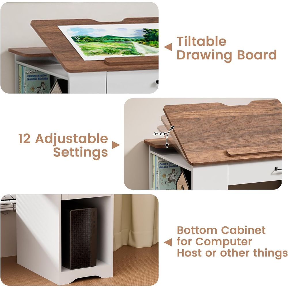 Adjustable Desk with Storage a – Art & Craft Qatar Bewertung und Preis