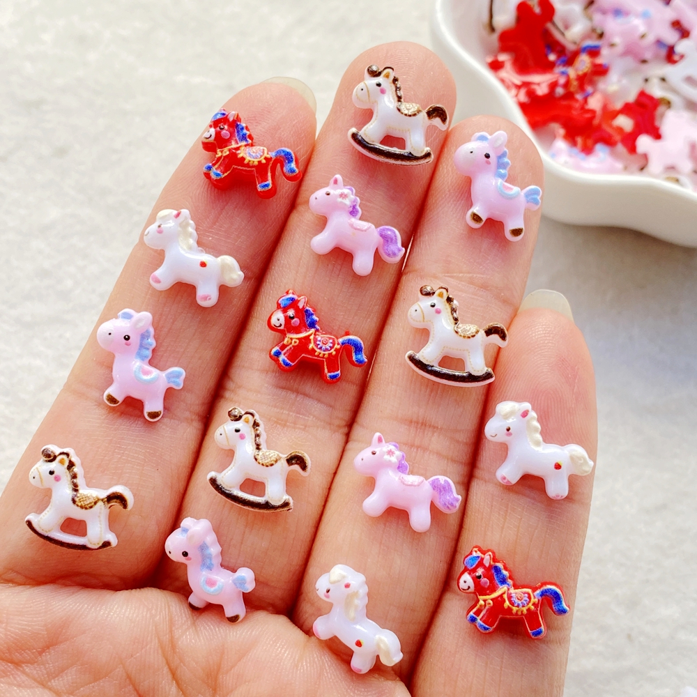 50PCS Cute Mini Cartoon unicor – Art Craft Horse Bewertung und Preis