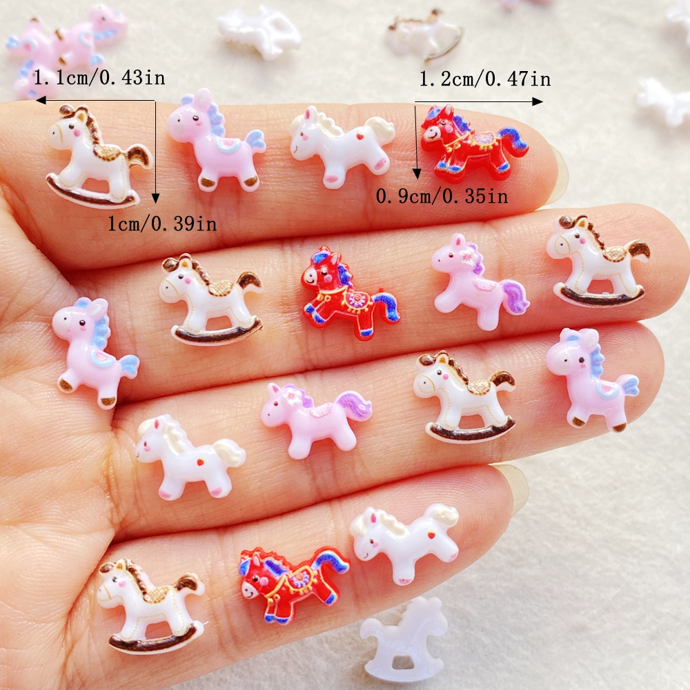 50PCS Cute Mini Cartoon unicor – Art Craft Horse Bewertung und Preis