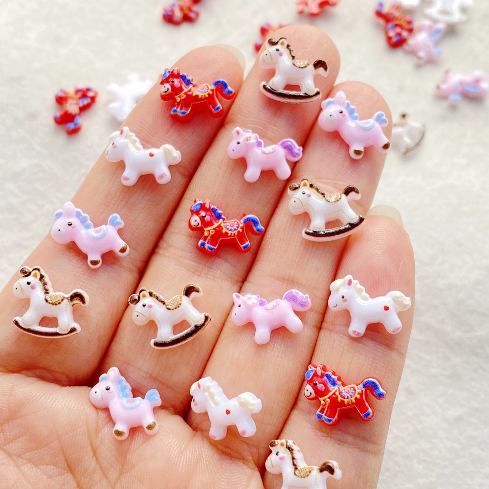 50PCS Cute Mini Cartoon unicor – Art Craft Horse Bewertung und Preis