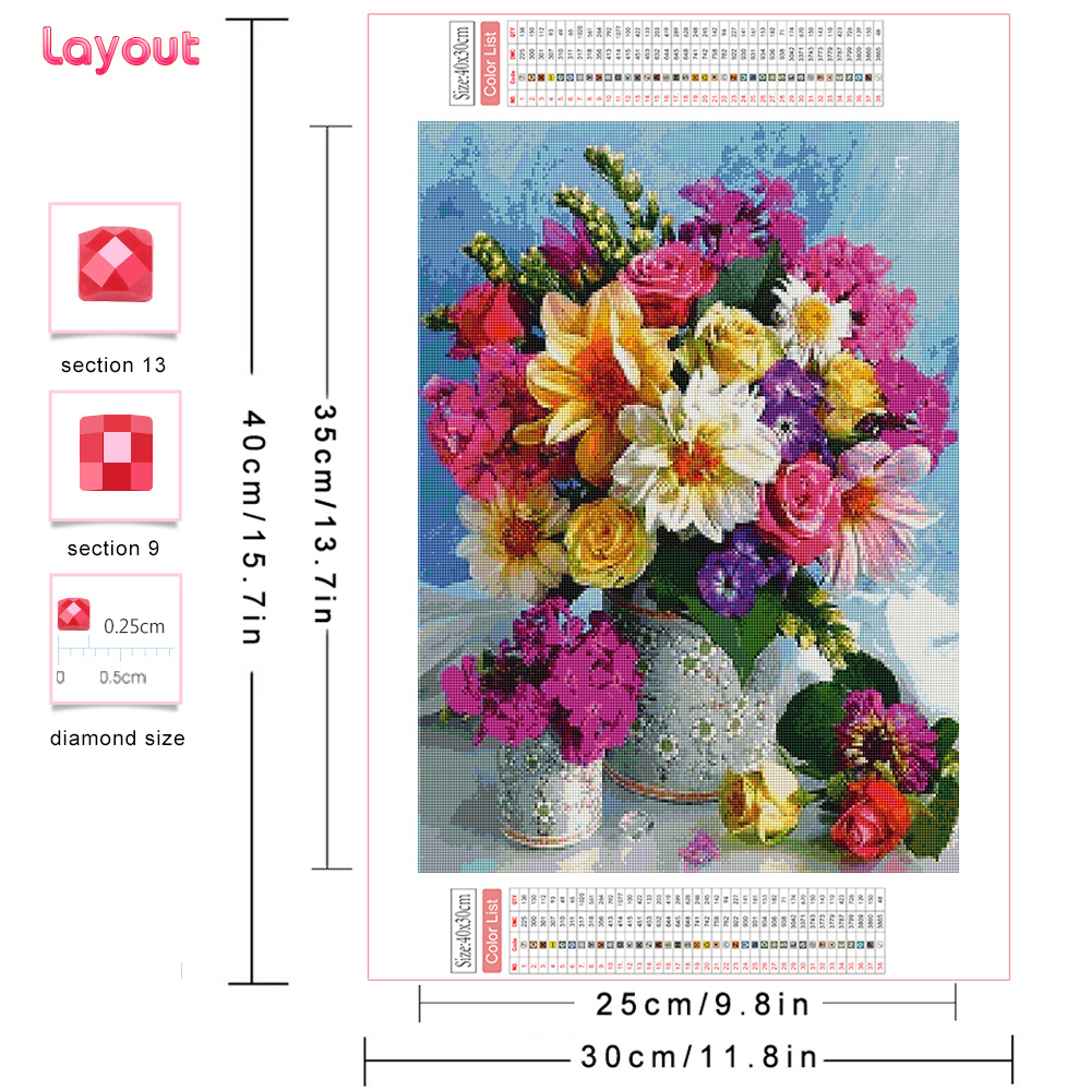 Full Diamond Mosaic Flower 5D  – Art Craft Rose Bewertung und Preis