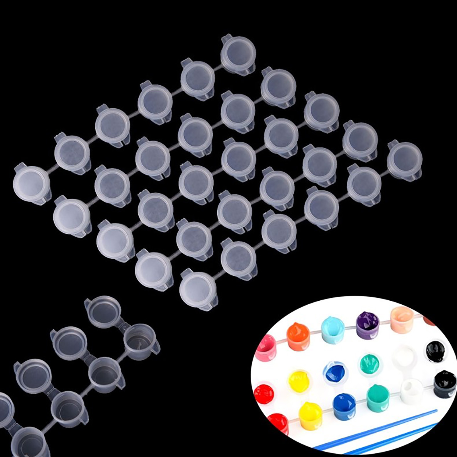 10strips 60pots Empty Paint St – Art Craft Cup Bewertung und Preis