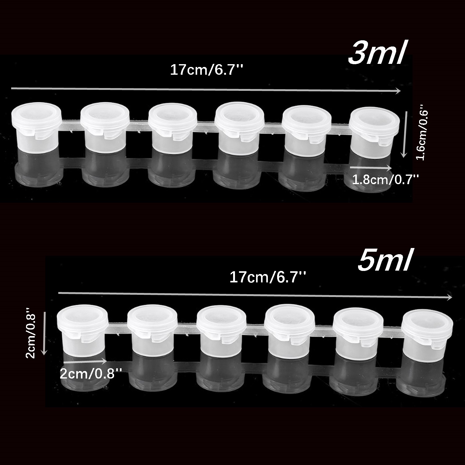 10strips 60pots Empty Paint St – Art Craft Cup Bewertung und Preis