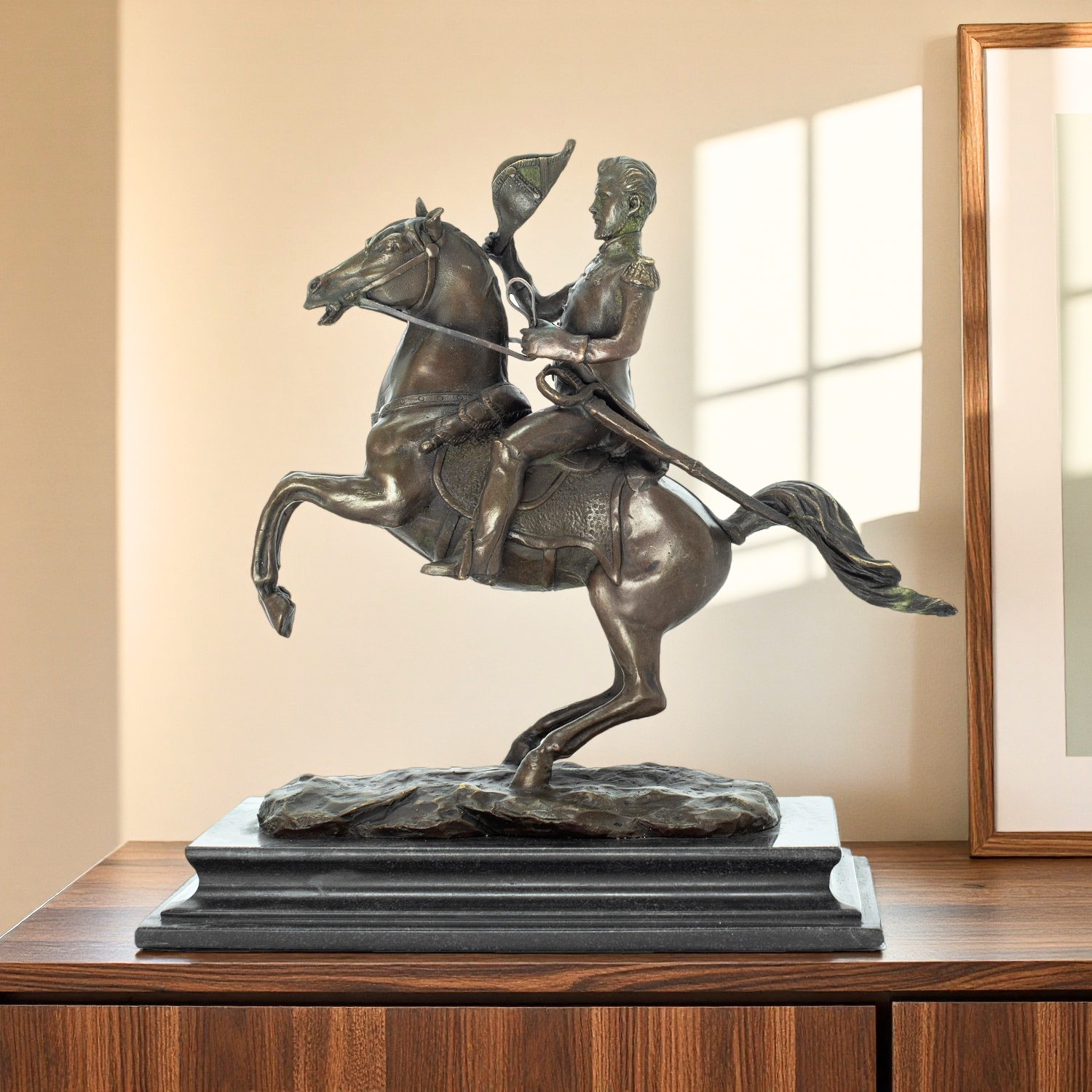 Bronze Ridding Horse Sculpture – Art Craft Horse Bewertung und Preis