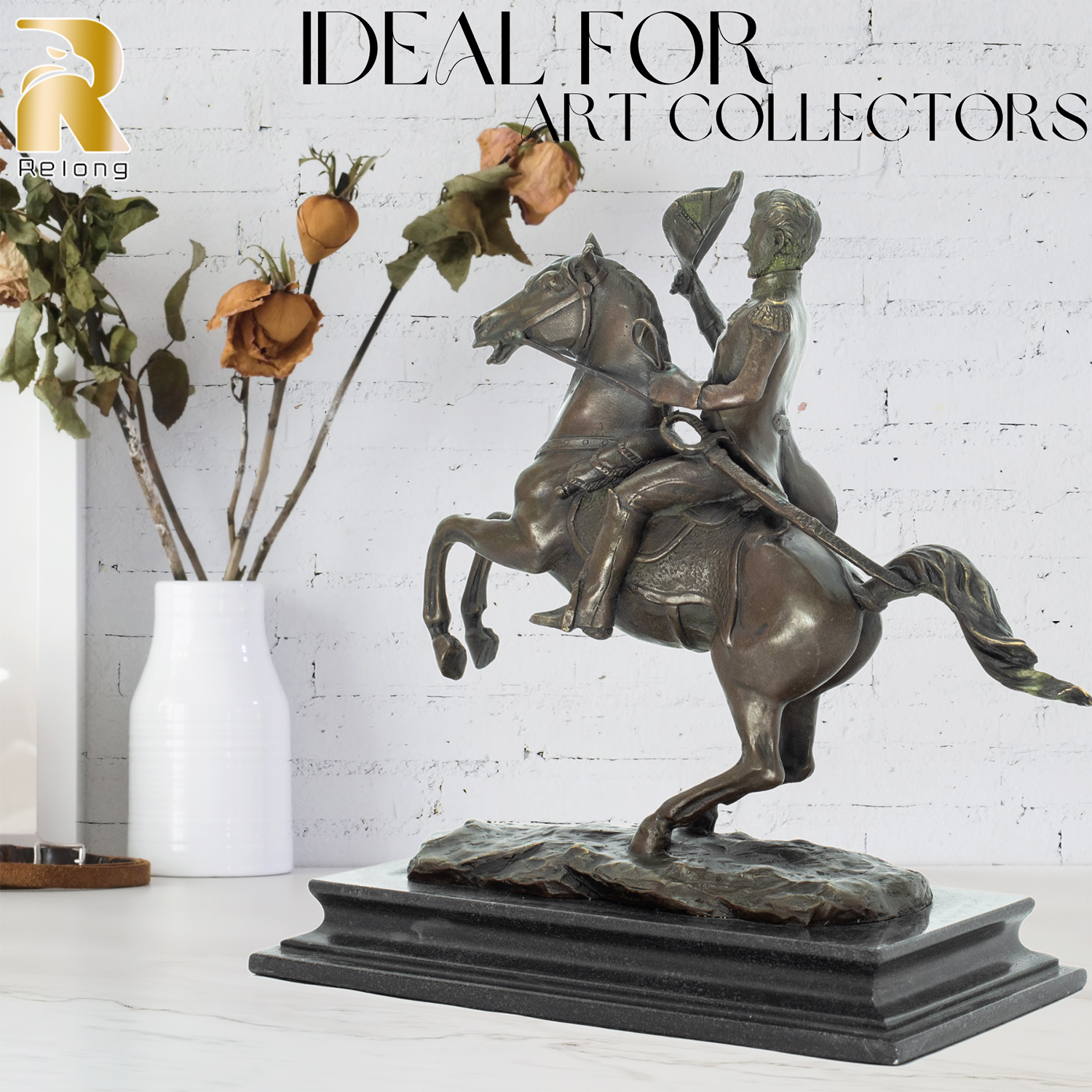 Bronze Ridding Horse Sculpture – Art Craft Horse Bewertung und Preis