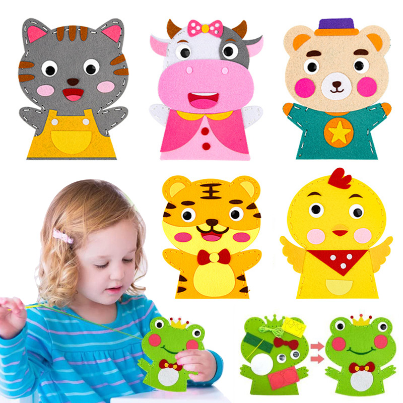 Cute Cartoon Animal Hand Puppe – Art Craft 6 Year Old Bewertung und Preis