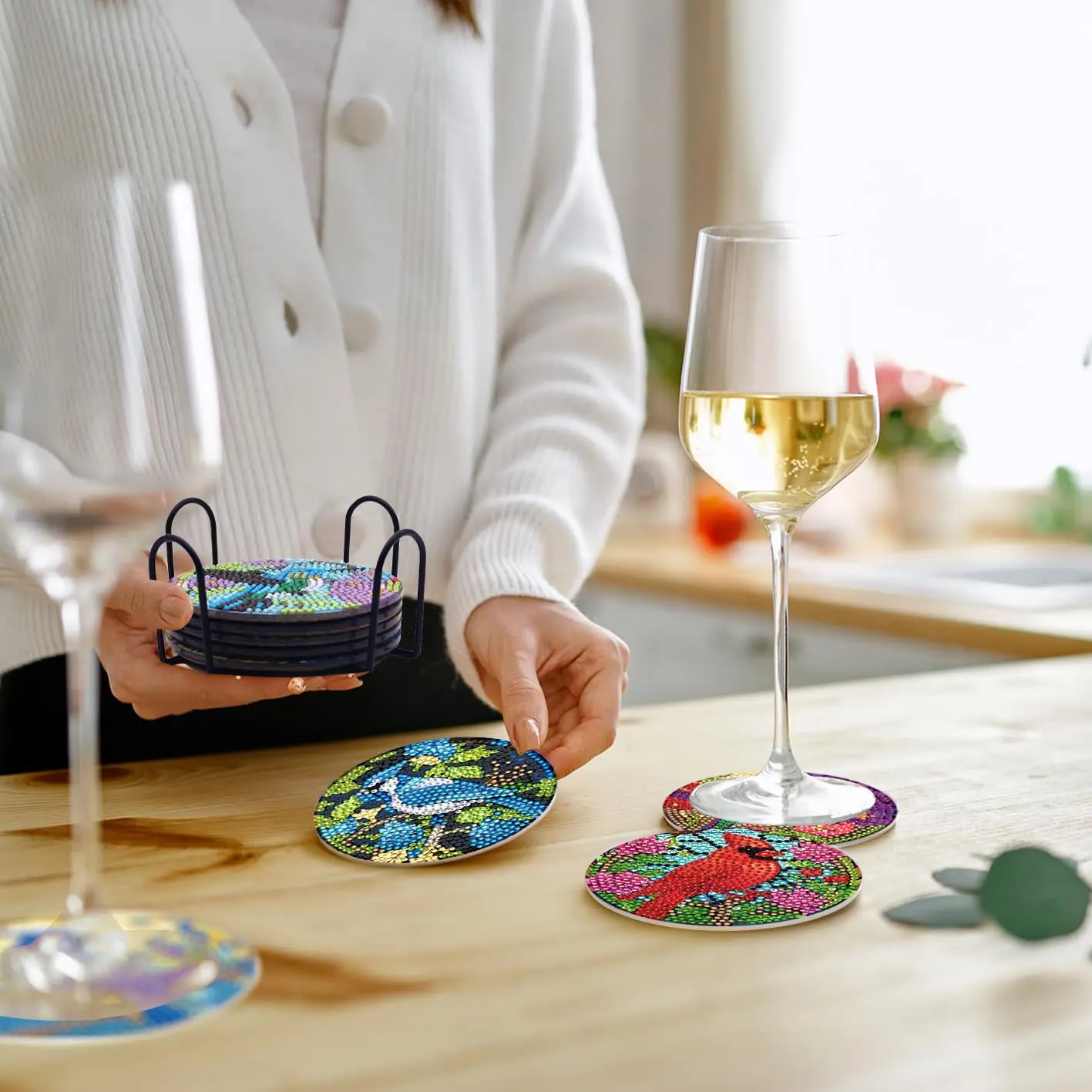 8Pcs DIY Diamond Painting Coas – Art Craft Cup Bewertung und Preis