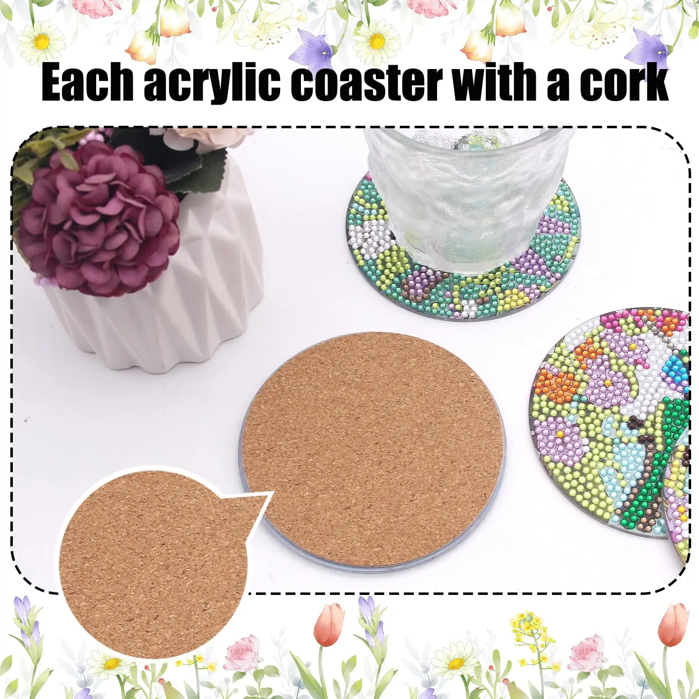 8Pcs DIY Diamond Painting Coas – Art Craft Cup Bewertung und Preis