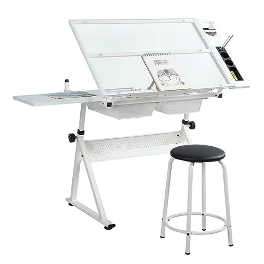 Drafting Table with Stool Mode – Art & Craft Qatar Bewertung und Preis