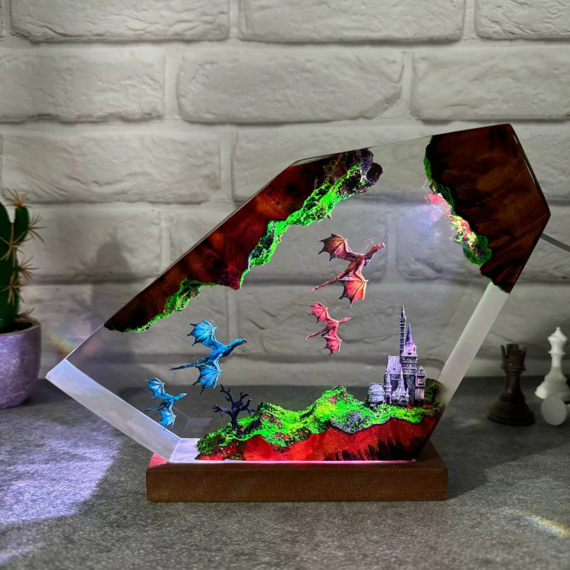 Resin Art Lamp Night Light Fir – Art Craft Night Bewertung und Preis