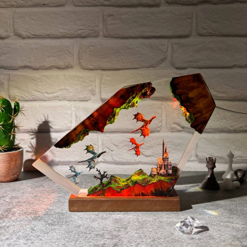 Resin Art Lamp Night Light Fir – Art Craft Night Bewertung und Preis