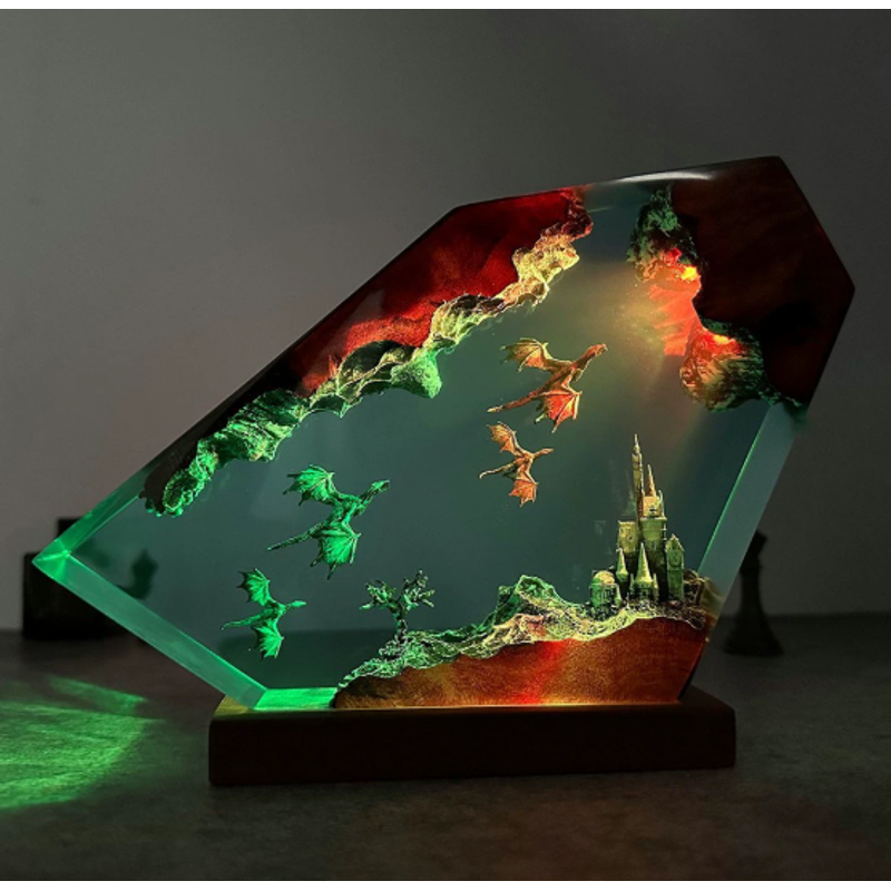 Resin Art Lamp Night Light Fir – Art Craft Night Bewertung und Preis