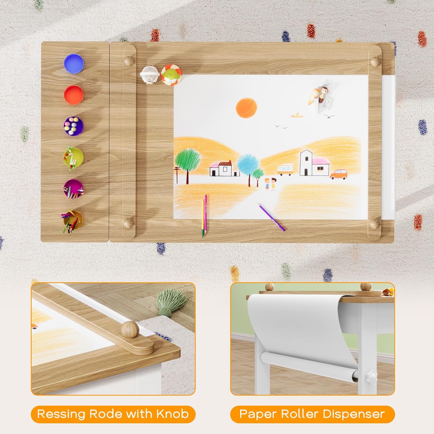 Kids Art Table and Chairs, Tod – Art Craft Cup Bewertung und Preis