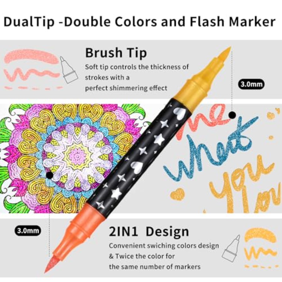 192 Colors Glitter Brush Marke – Art Craft Doodle Bewertung und Preis
