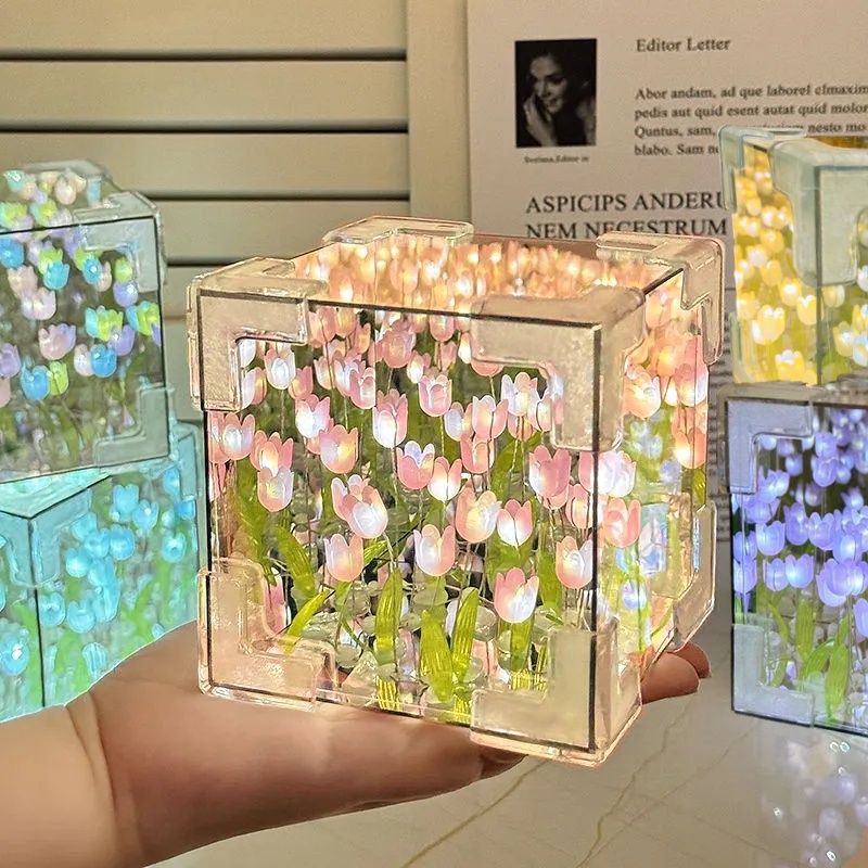 DIY Tulip Mirror Cube Lamp Sim – Art Craft Night Bewertung und Preis